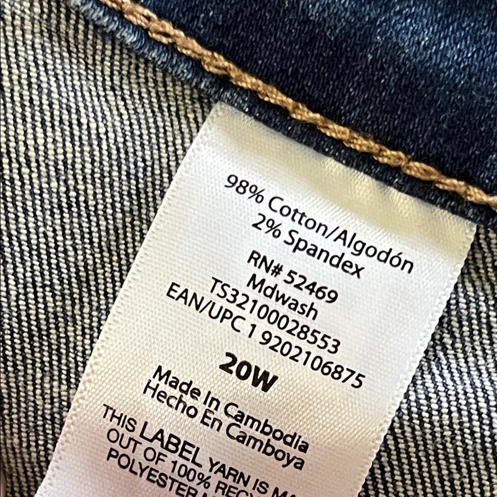 EUC Terra & Sky Women's Boot Cut Jeans - Dark Blue (Size 24) - Picture 4 of 6